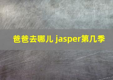 爸爸去哪儿 jasper第几季